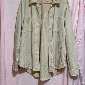 Thread & Supply Beige Textured Top